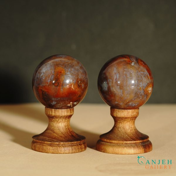 گوی آرامش اعصاب عقیق طبیعی-کد N2059 - گالری جواهرات گنجه