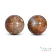 گوی آرامش اعصاب عقیق شجر -کد N2059 - گالری جواهرات گنجه