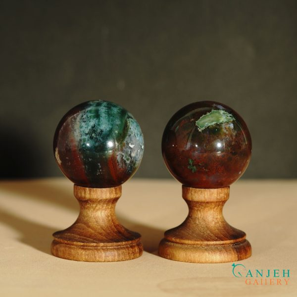 گوی مدیتیشن طبیعی و اصل عقیق-کد N2060-گالری جواهرات گنجه