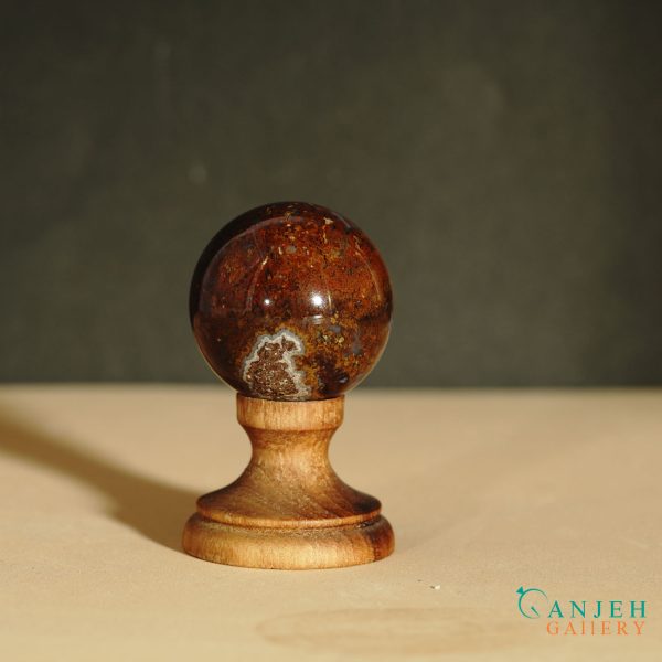 گوی سنگی عقیق قرمز- کد N2062-گالری جواهرات گنجه