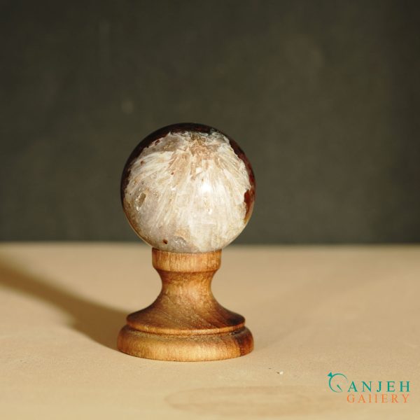 گوی سنگی عقیق کوارتز- کد N2063-گالری جواهرات گنجه