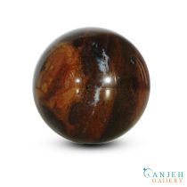 گوی سنگی عقیق ژاسپر آتشین-کد2065-گالری جواهرات گنجه