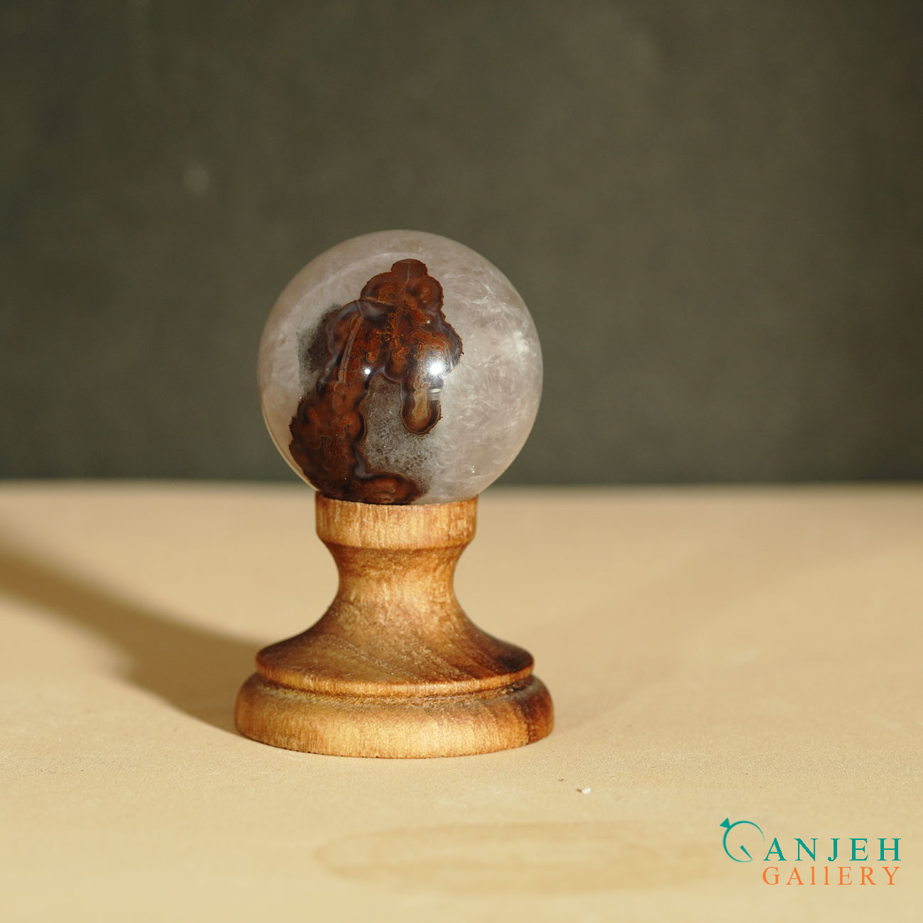 گوی سنگی درکوهی- کد N2070-گالری جواهرات گنجه