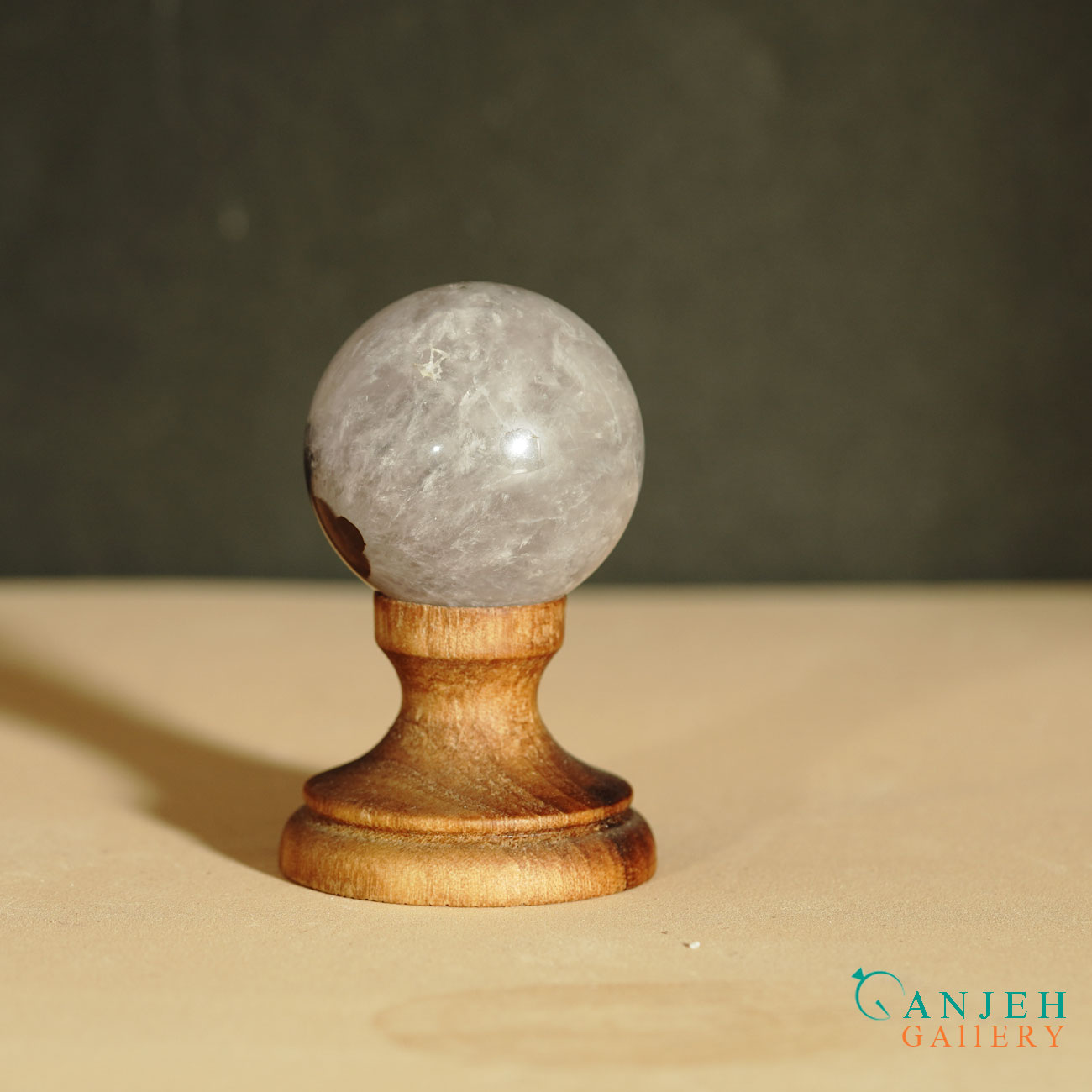 گوی سنگی کوارتز- کد N2070-گالری جواهرات گنجه