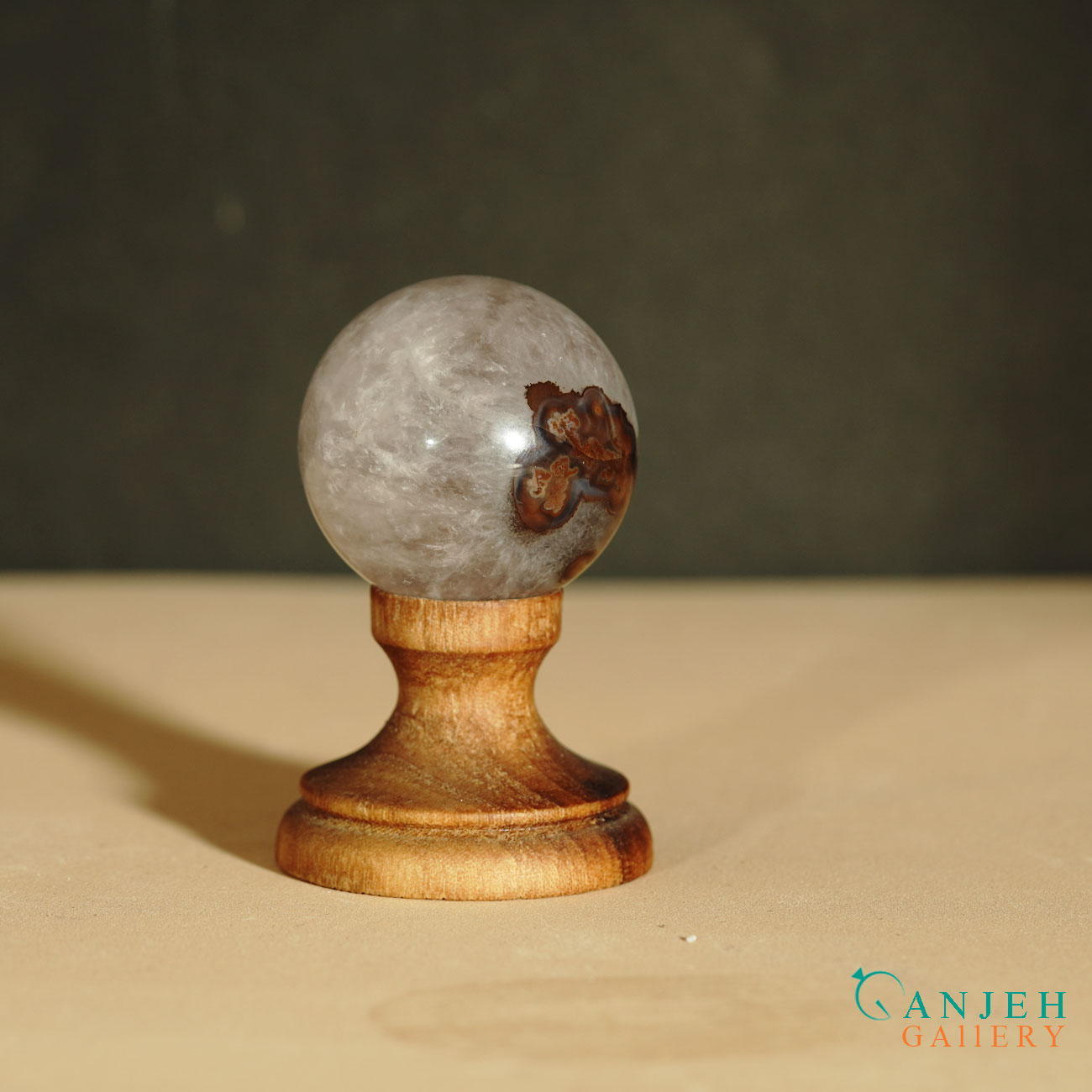 گوی سنگی در- کد N2070-گالری جواهرات گنجه