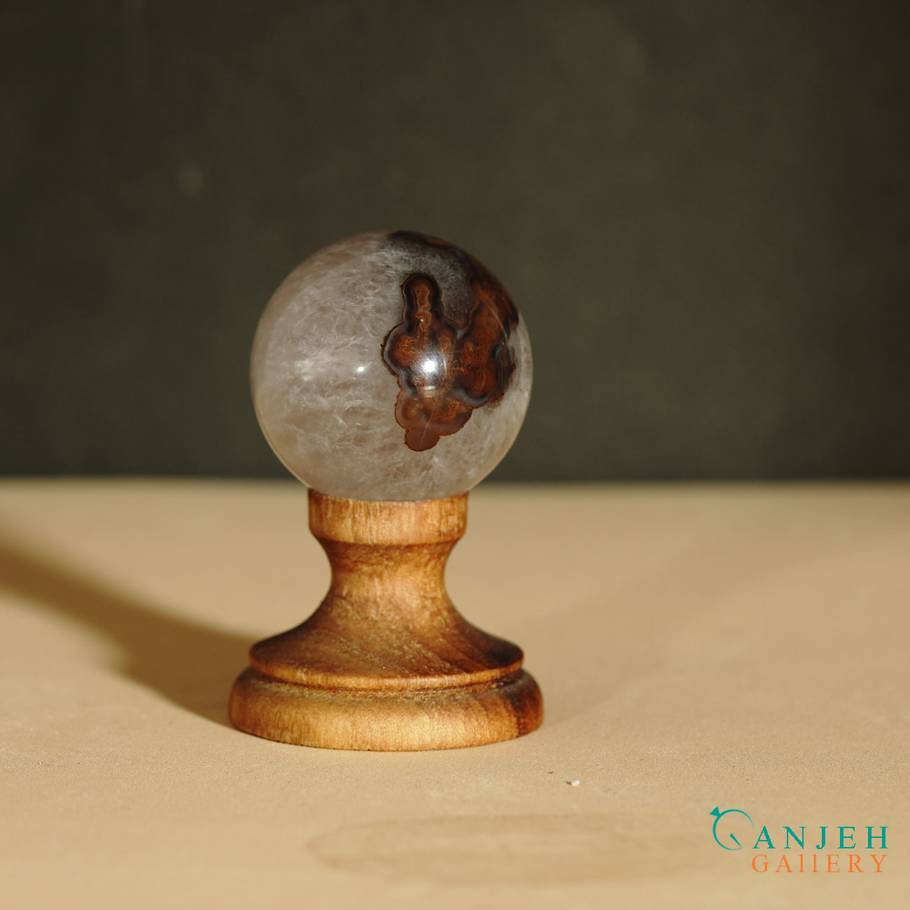 گوی سنگی در اصلی- کد N2070-گالری جواهرات گنجه