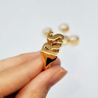 انگشتر طلا اسم با حروف R و S