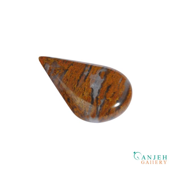 نگین عقیق شجری اشکی -کد N1094-گالری جواهرات گنجه