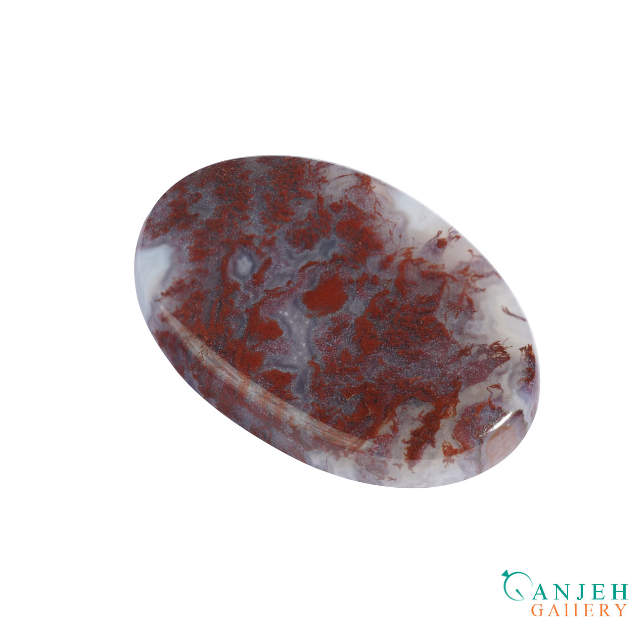 نگین عقیق شجر جگری اصلی- کد N1098-گالری جواهرات گنجه