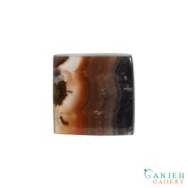 نگین عقیق سلیمانی شجر قهوه ای -کد N1099-گالری جواهرات گنجه