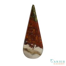 نگین عقیق شجر اشکی شکل -کد N1103-گالری جواهرات گنجه