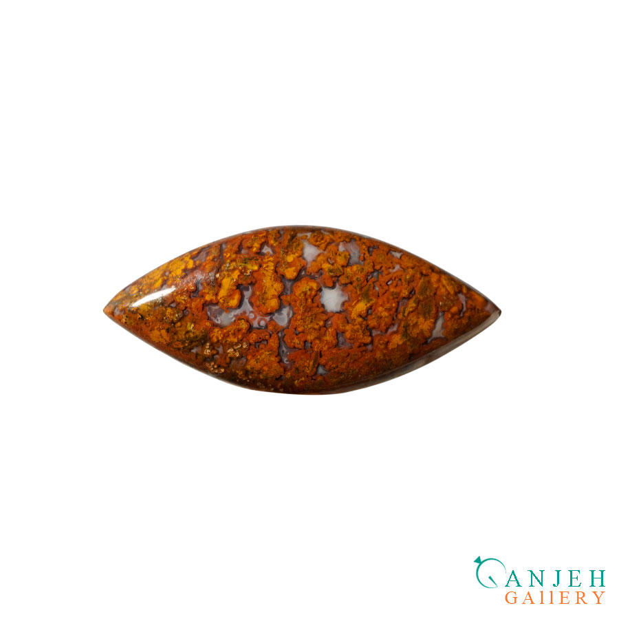 نگین عقیق جاسپر مارکیزی -کد N1104-گالری جواهرات گنجه