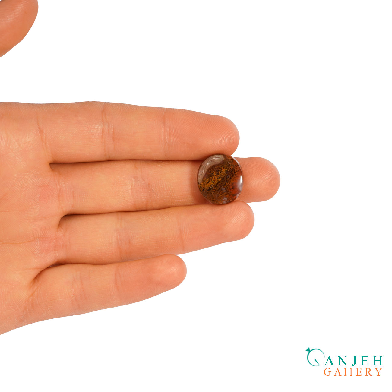 نگین عقیق شجر طبیعی-کد N1106-گالری جواهرات گنجه