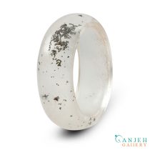 حلقه سنگی در کوهی شفاف- کد N3028-گالری جواهرات گنجه