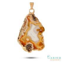 گردنبند سنگی سلیمانی قرمز -کد N715-گالری جواهرات گنجه
