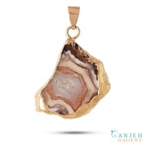 گردنبند سنگی عقیق -کد N720-گالری جواهرات گنجه